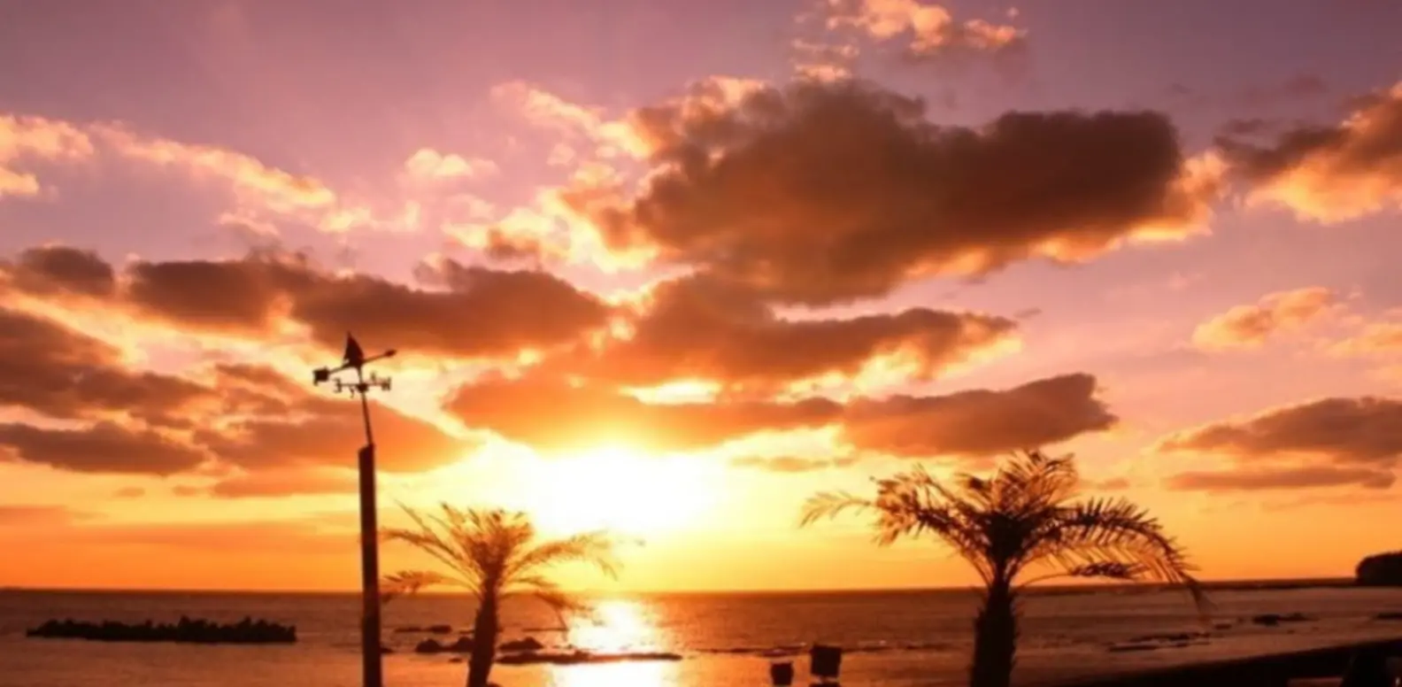 夕日